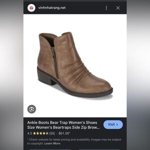BareTraps Tan Ankle Booties size 7M